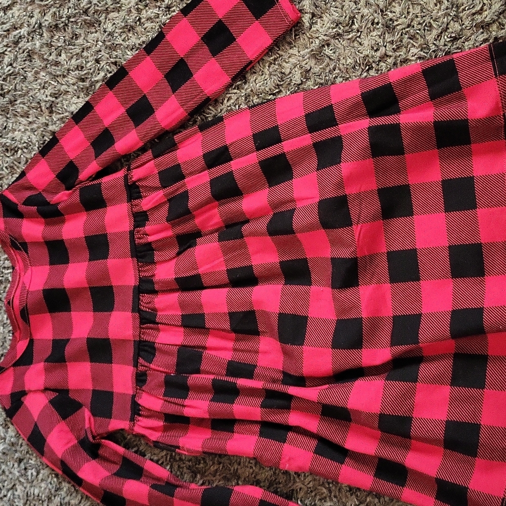Red and Black girls dress